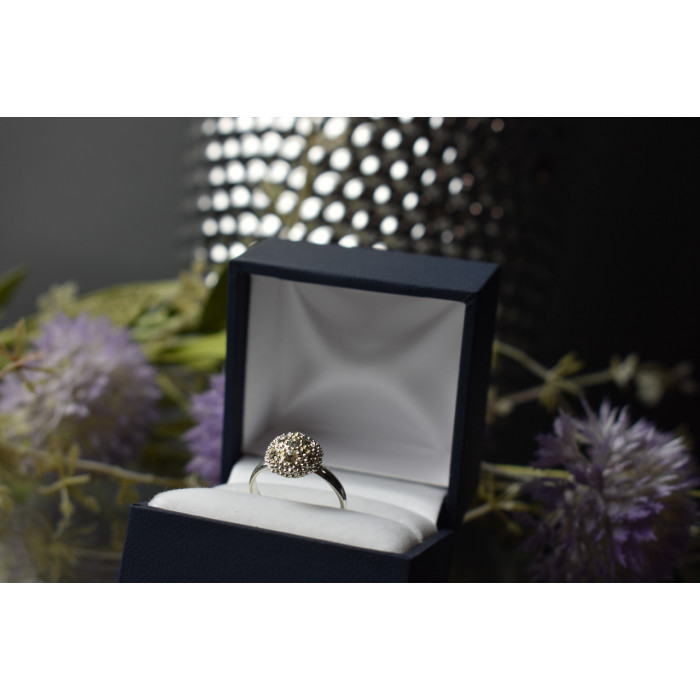 Sky Jewelry Серебряное кольцо с фианитами