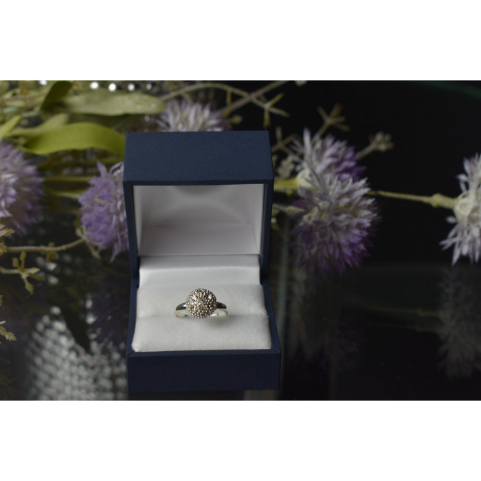 Sky Jewelry Серебряное кольцо с фианитами