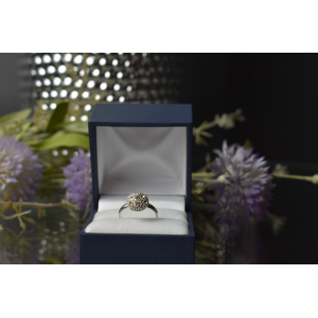 Sky Jewelry Серебряное кольцо с фианитами