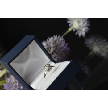 Sky Jewelry Серебряное кольцо с фианитами