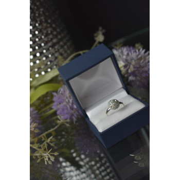 Sky Jewelry Серебряное кольцо с фианитами