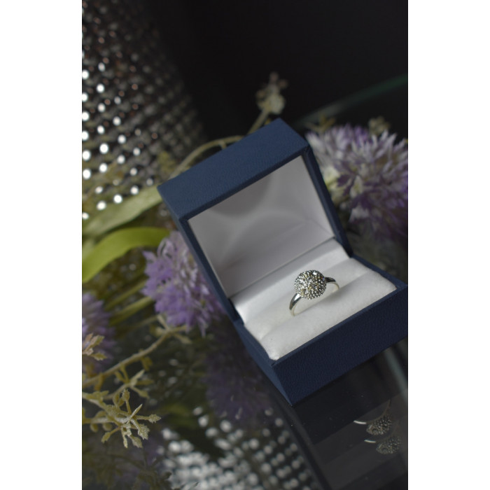 Sky Jewelry Серебряное кольцо с фианитами