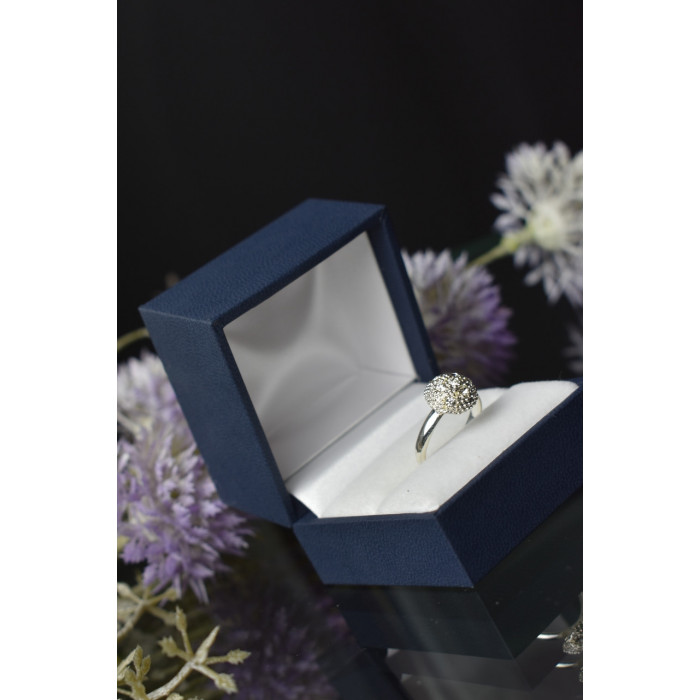 Sky Jewelry Серебряное кольцо с фианитами