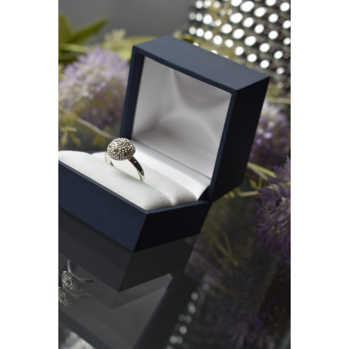 Sky Jewelry Серебряное кольцо с фианитами