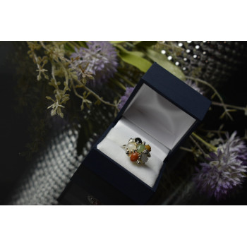 Sky Jewelry Серебряное кольцо 925 пробы с Поделочными Камнями