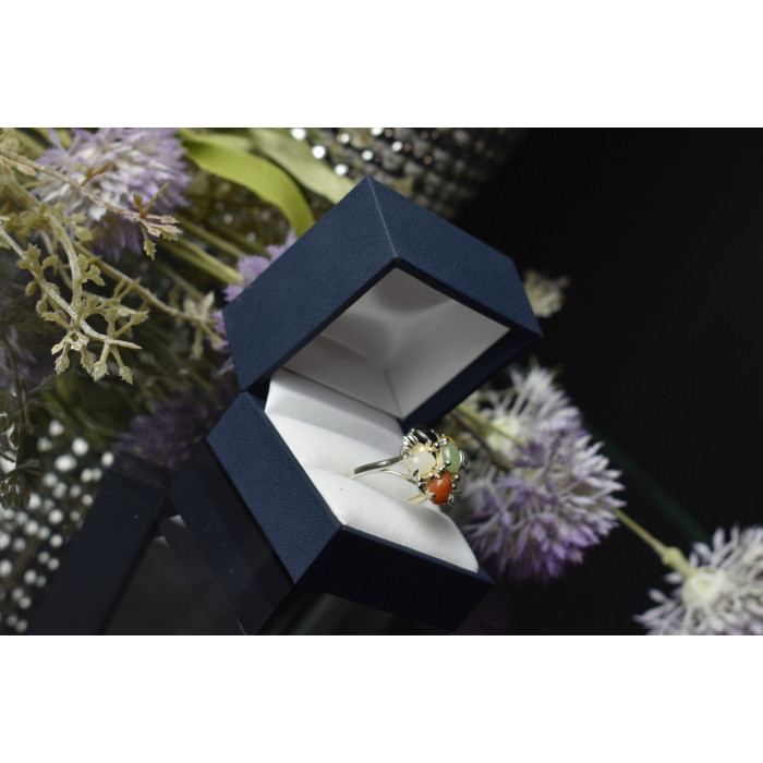 Sky Jewelry Серебряное кольцо 925 пробы с Поделочными Камнями