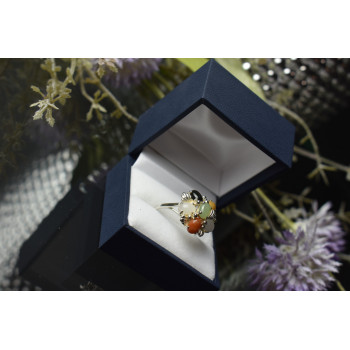 Sky Jewelry Серебряное кольцо 925 пробы с Поделочными Камнями