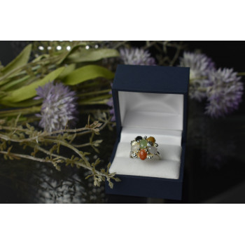 Sky Jewelry Серебряное кольцо 925 пробы с Поделочными Камнями