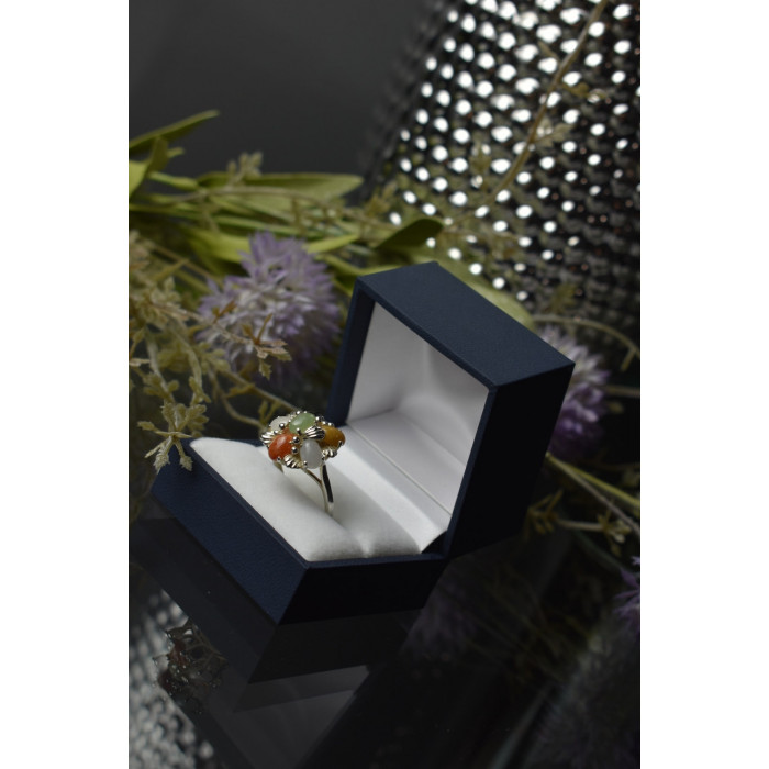 Sky Jewelry Серебряное кольцо 925 пробы с Поделочными Камнями