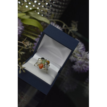 Sky Jewelry Серебряное кольцо 925 пробы с Поделочными Камнями