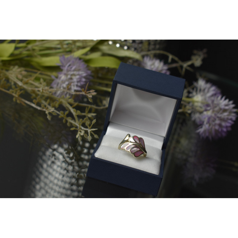 Sky Jewelry Серебряное кольцо 925 пробы с вставками из Перламутра