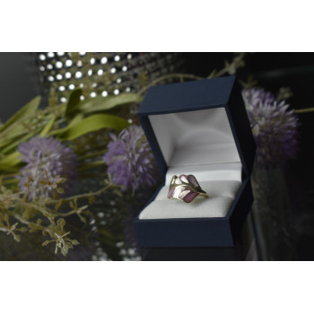 Sky Jewelry Серебряное кольцо 925 пробы с вставками из Перламутра