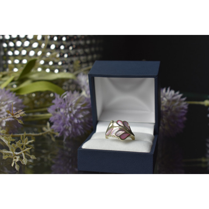 Sky Jewelry Серебряное кольцо 925 пробы с вставками из Перламутра