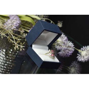 Sky Jewelry Серебряное кольцо 925 пробы с вставками из Перламутра