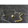Sky Jewelry Серебряный комплект с Желтыми Фианитами *Имитация Цитрина