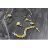 Sky Jewelry Серебряный комплект с Желтыми Фианитами *Имитация Цитрина