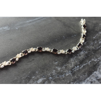 Sky Jewelry Серебряный браслет 925 пробы с Гранатом