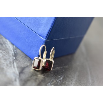 Sky Jewelry Серебряные серьги с Альмандином 925 проба