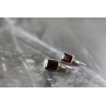 Sky Jewelry Серебряные серьги с Альмандином 925 проба