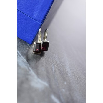 Sky Jewelry Серебряные серьги с Альмандином 925 проба