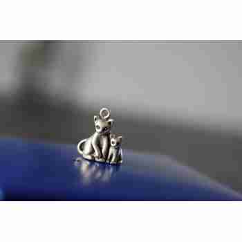 Sky Jewelry Серебряный кулон 925 пробы *Котики*