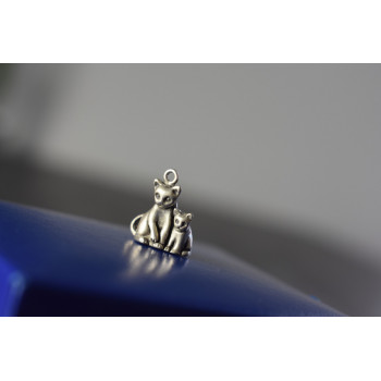 Sky Jewelry Серебряный кулон 925 пробы *Котики*