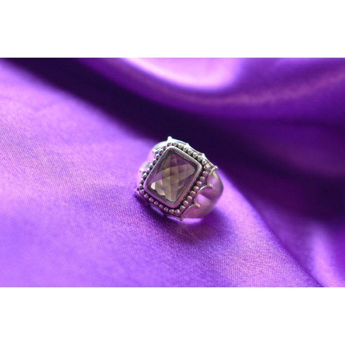 Sky Jewelry Серебряное кольцо 925 проба с камнем Гессонит