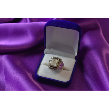 Sky Jewelry Серебряное кольцо 925 проба с камнем Гессонит