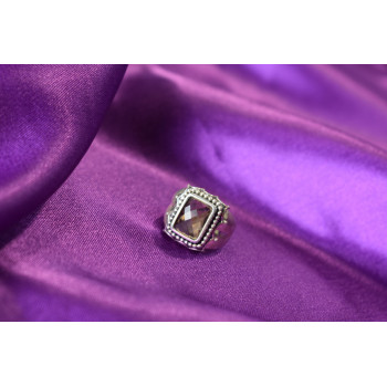 Sky Jewelry Серебряное кольцо 925 проба с камнем Гессонит