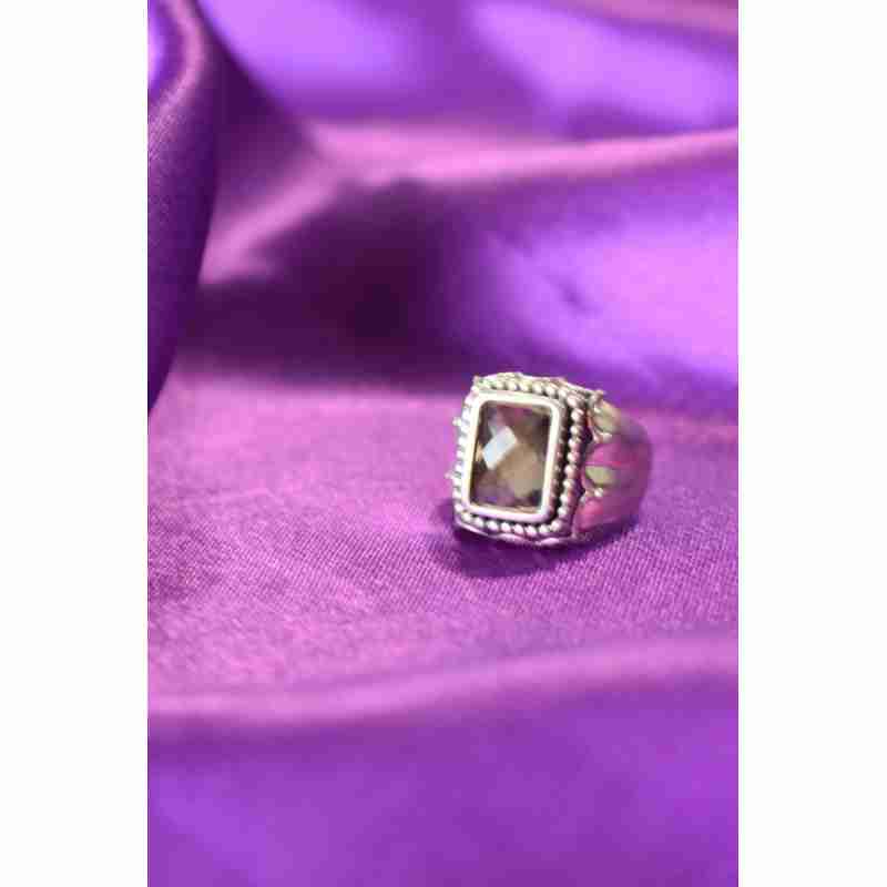 Sky Jewelry Серебряное кольцо 925 проба с камнем Гессонит