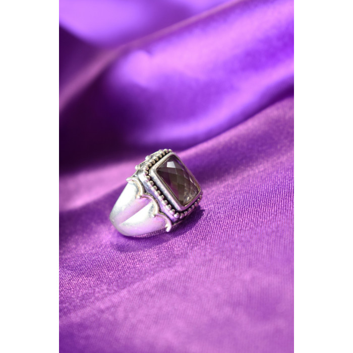 Sky Jewelry Серебряное кольцо 925 проба с камнем Гессонит