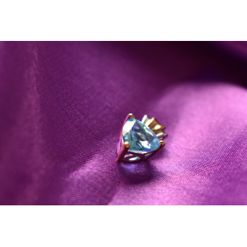 Sky Jewelry Серебряный кулон 925 пробы с позолотой камень Топаз