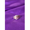 Sky Jewelry Серебряное кольцо 925 пробы с розовой шпинелью и белым сапфиром  *Ремень*