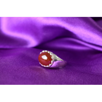 Sky Jewelry Серебряное кольцо 925 пробы с камнем Карнеол (Карнелиан)