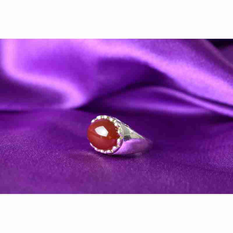 Sky Jewelry Серебряное кольцо 925 пробы с камнем Карнеол (Карнелиан)