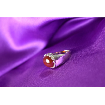 Sky Jewelry Серебряное кольцо 925 пробы с камнем Карнеол (Карнелиан)