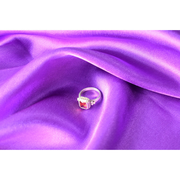 Sky Jewelry Серебряное кольцо 925 пробы с Оранжевым Фианитом