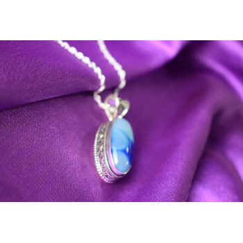 Sky Jewelry Серебряная цепочка с кулоном Агат  925 проба