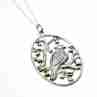 Sky Jewelry Серебряная цепочка с кулоном *Птица на дереве* 925 проба