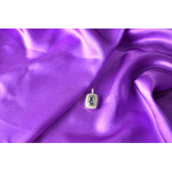 Sky Jewelry Серебряный кулон с Аквамарином и Белым Сапфиром