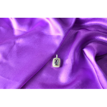 Sky Jewelry Серебряный кулон с Аквамарином и Белым Сапфиром