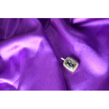 Sky Jewelry Серебряный кулон с Аквамарином и Белым Сапфиром