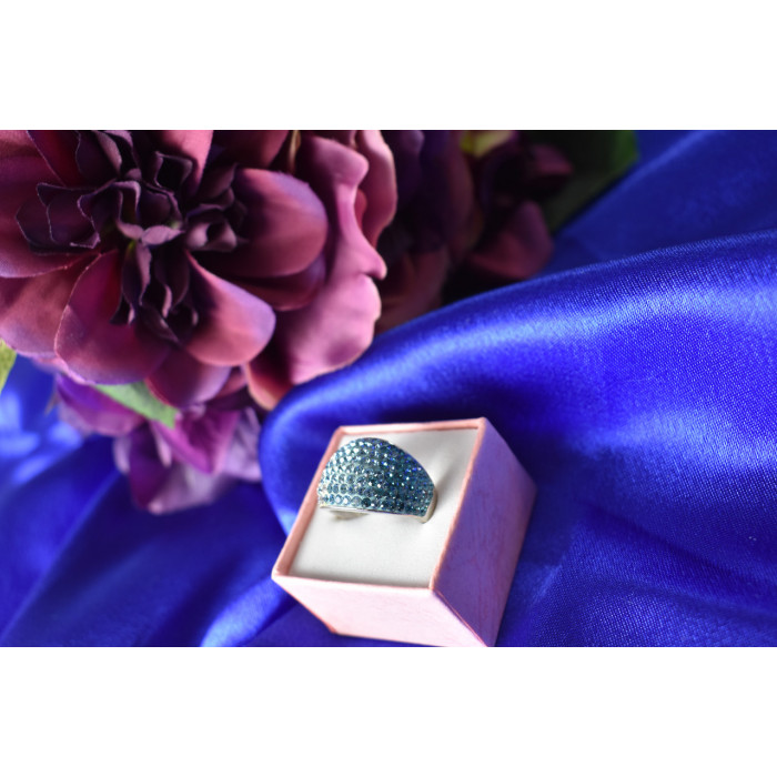 Sky Jewelry Серебряное кольцо с фианитами 925 проба