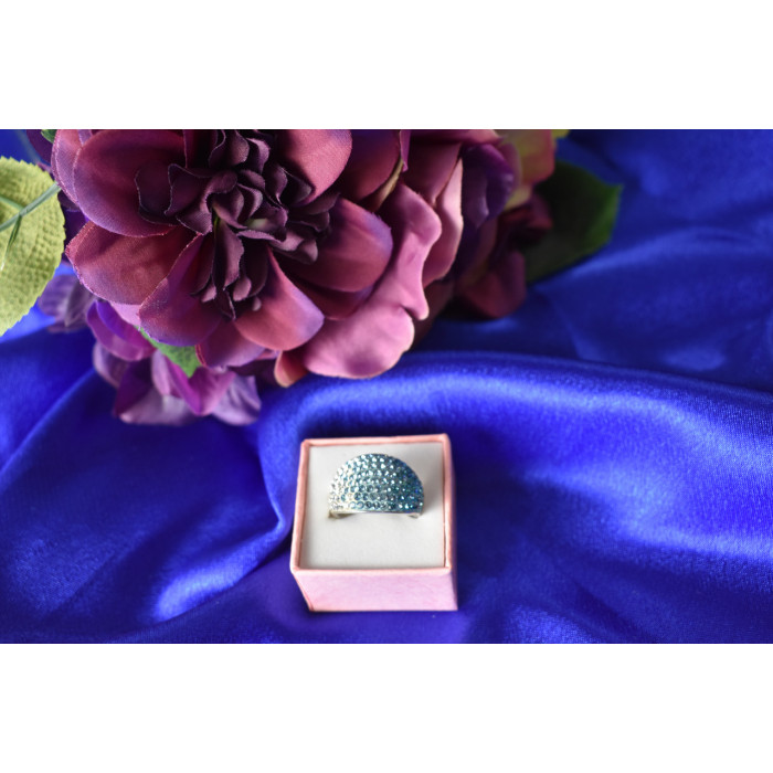 Sky Jewelry Серебряное кольцо с фианитами 925 проба