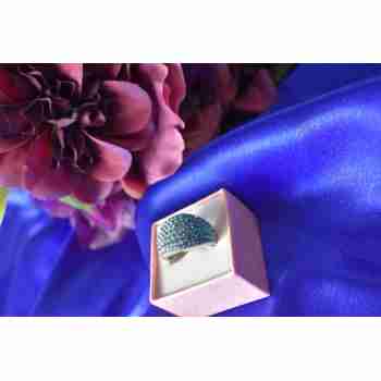 Sky Jewelry Серебряное кольцо с фианитами 925 проба