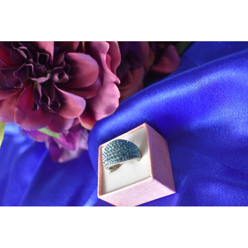 Sky Jewelry Серебряное кольцо с фианитами 925 проба