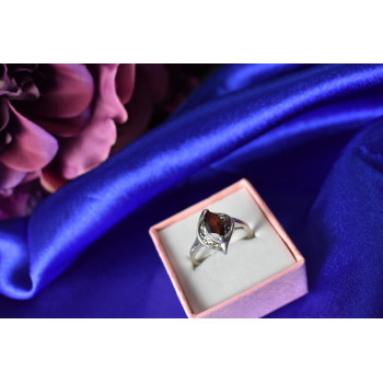 Sky Jewelry Серебряное кольцо 925 проба с Гранатом