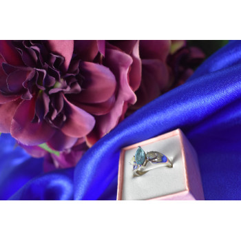 Sky Jewelry Серебряное кольцо с Опалом и Топазом