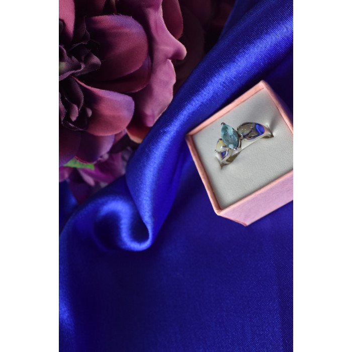 Sky Jewelry Серебряное кольцо с Опалом и Топазом