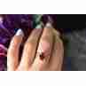 Sky Jewelry Серебряное кольцо с камнем розовая Шпинель